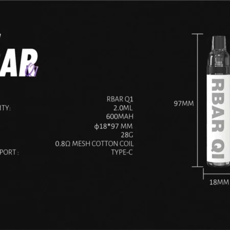 FITPOD RBAR Q1 拋棄式注油主機|耐用便捷|支持多次注油 FITPOD RBAR Q1 拋棄式注油主機|耐用便捷|支持多次注油