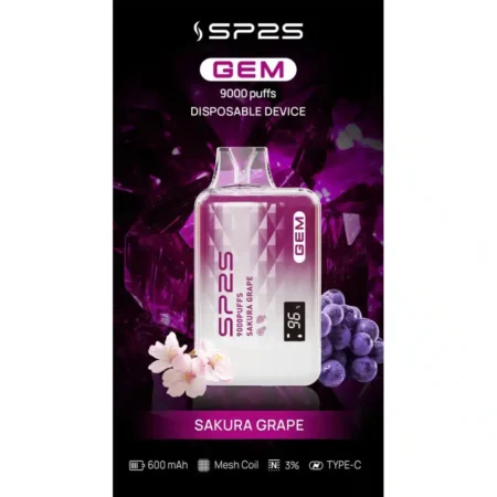Alternative view of SP2S GEM9000口拋棄式電子煙｜高清顯示屏｜持久煙感｜精緻設計